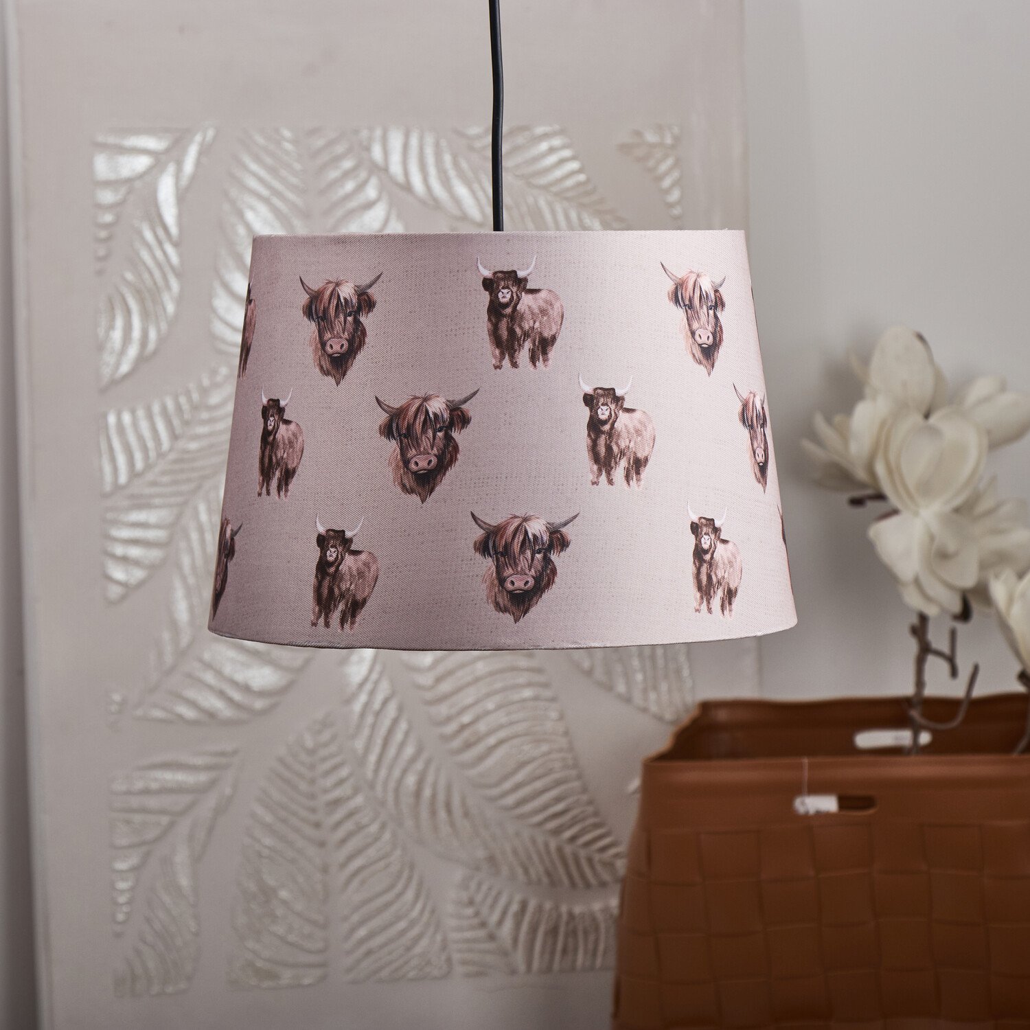Highland Cow Tapered Shade - Brown Image 2