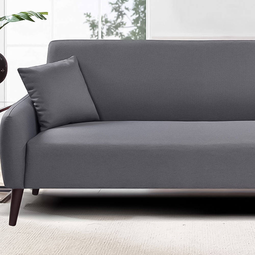 Brooklyn 3 Seater Grey Linen Sofa Image 2