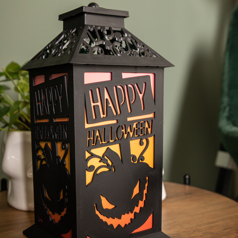 Samuel Alexander Halloween Black Light up Lantern 29cm Image 4