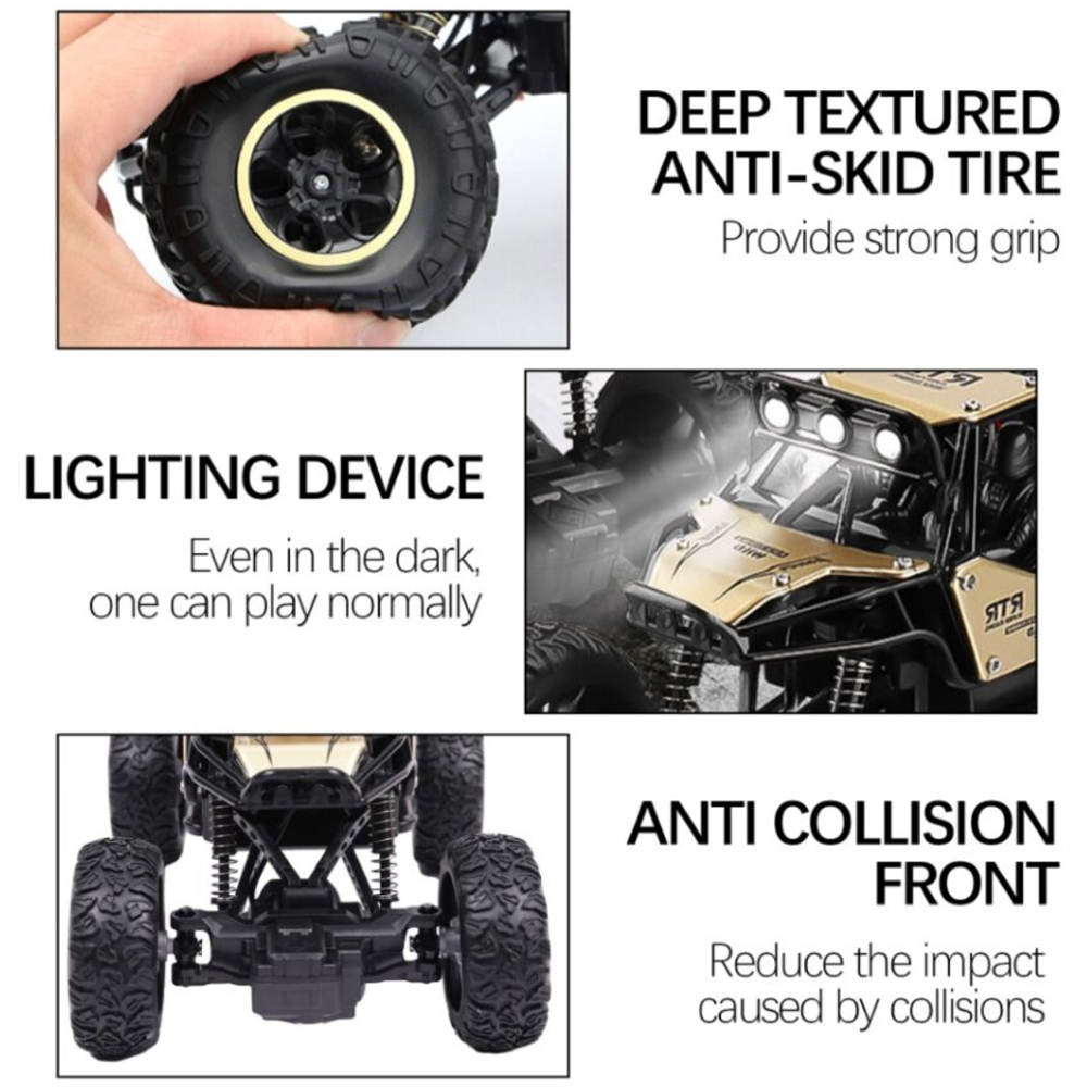 Alivio Alloy Off Road Truck RC Toy Car with Remote Control Image 4