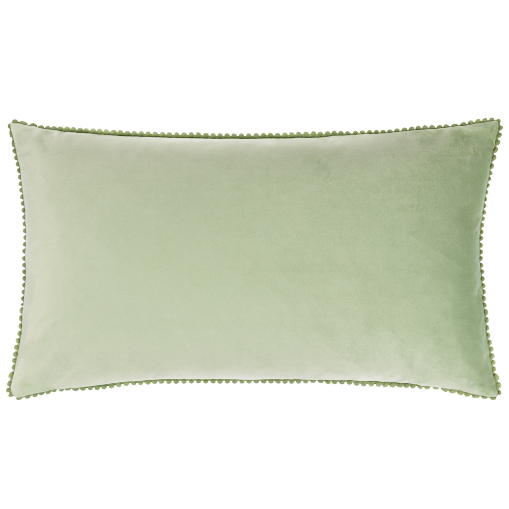 Wylder Nature Twinkling Tree Trio Embroidered Green Velvet Cushion 30 x 50cm Image 3