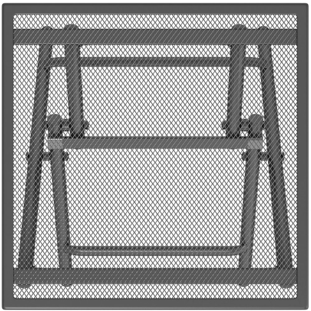 vidaXL Anthracite Steel Mesh Foldable Garden Table 38 x 38 x 38cm Image 5