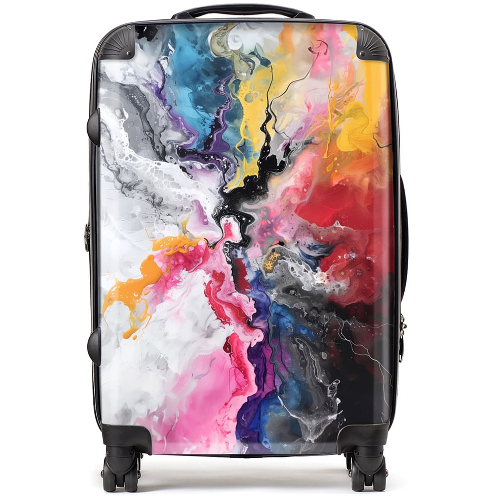 Warren Reed Designer Medium Explosive Colour Cascade Suitcase Image 1
