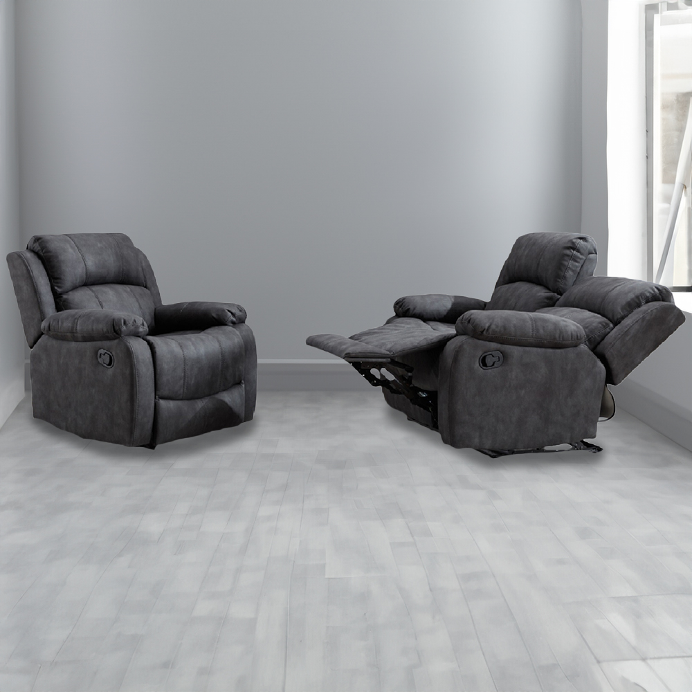 Furniture One 3 Seater Manual Recliner Sofa Set Image 1