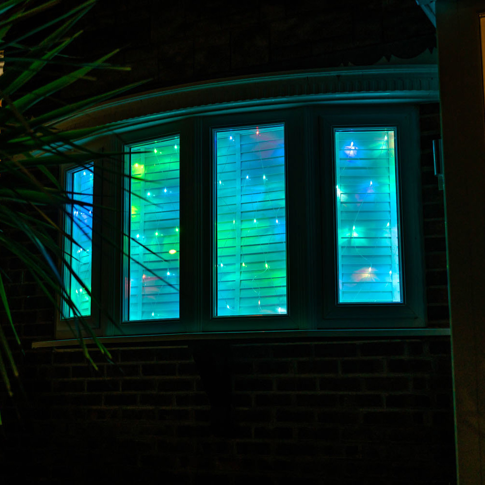 ValueLights Multicolour Indoor Outdoor String Fairy Light Curtain Wilko