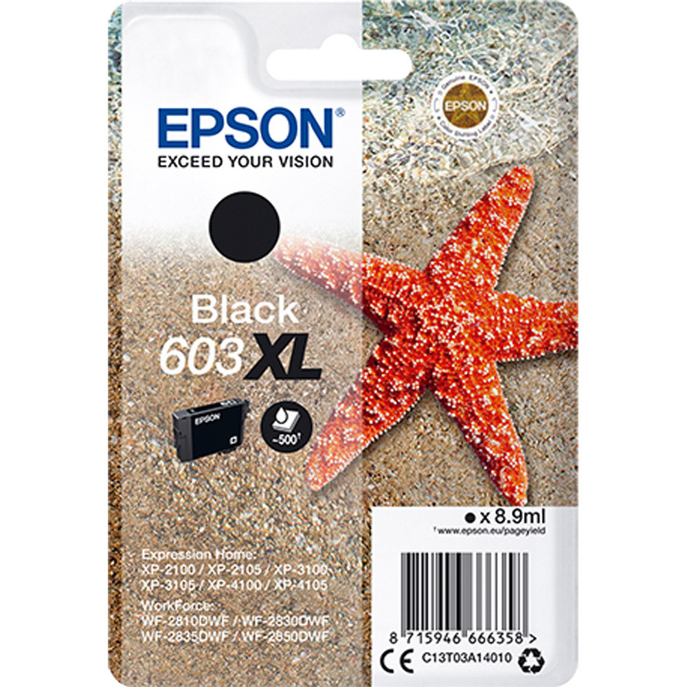 Epson 603XL Starfish Black Ink Cartridge Image