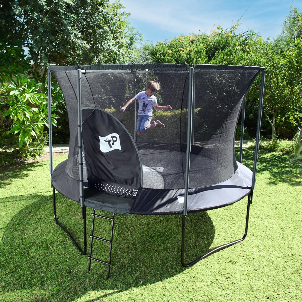 TP Genius Kids 8ft Round Trampoline with SurroundSafe Enclosure Image 2
