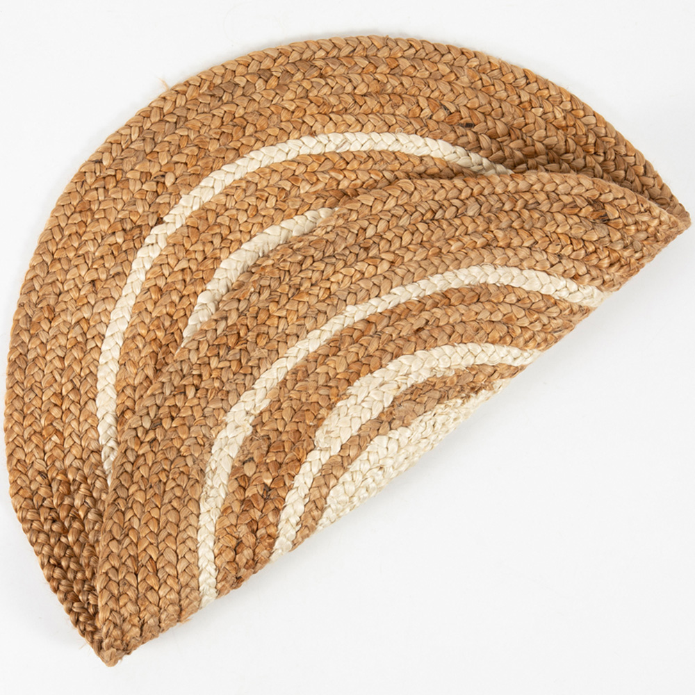 Esselle Home Altrincham Bleached Jute Circle Rug 90 x 90cm Image 3