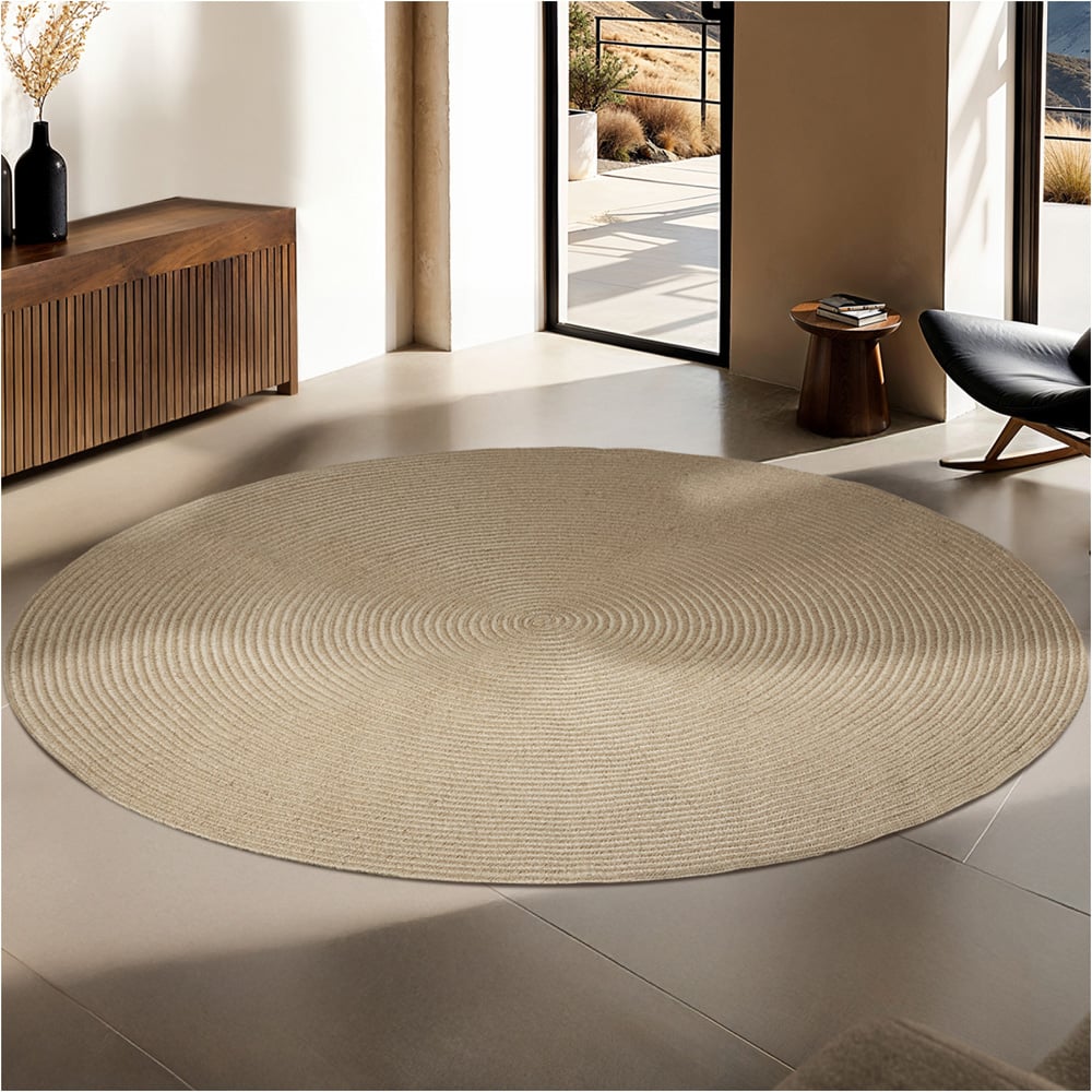 tectake Round Easy Care Rug Image 2