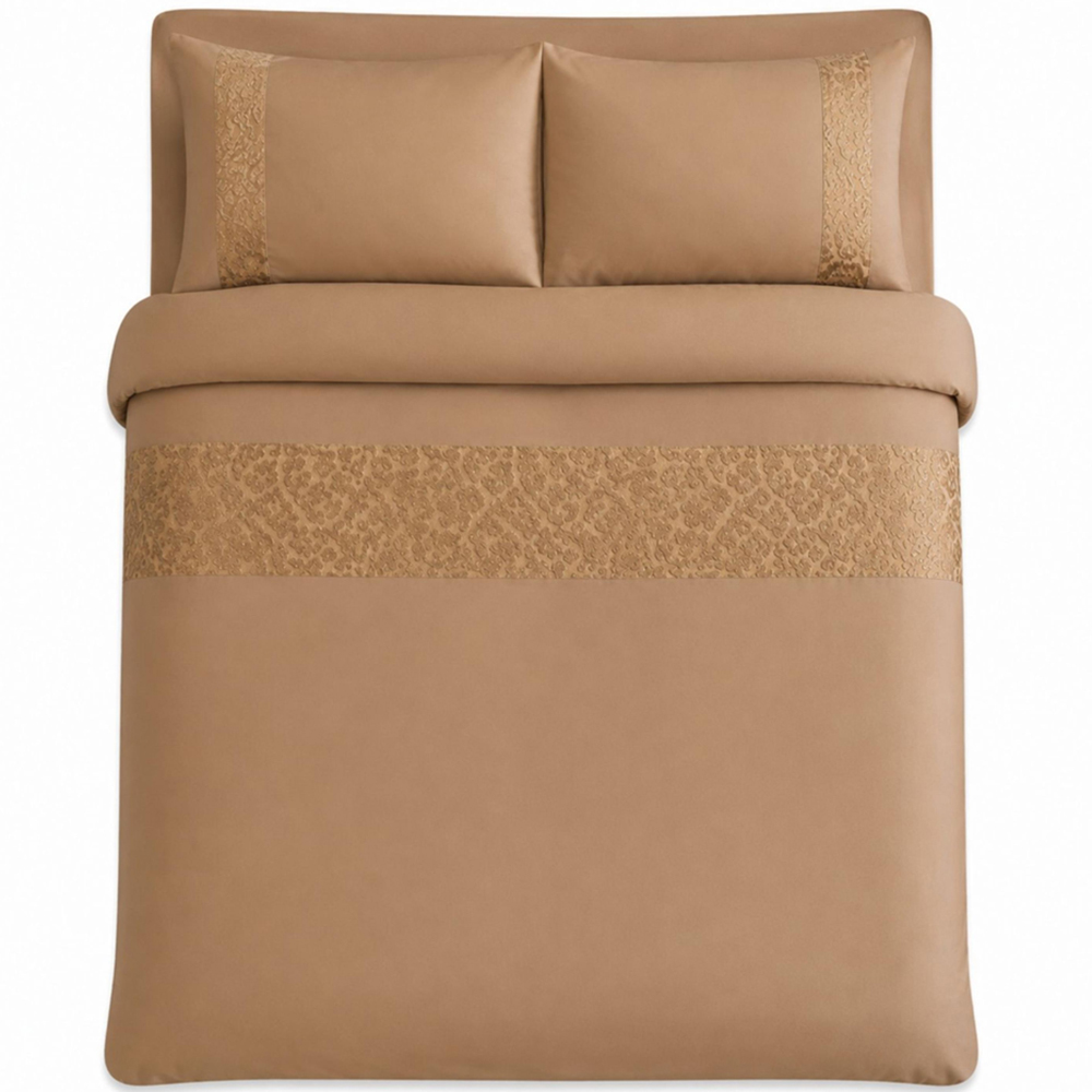 Smart Living Double Gold Venice Duvet Cover Set Image 2