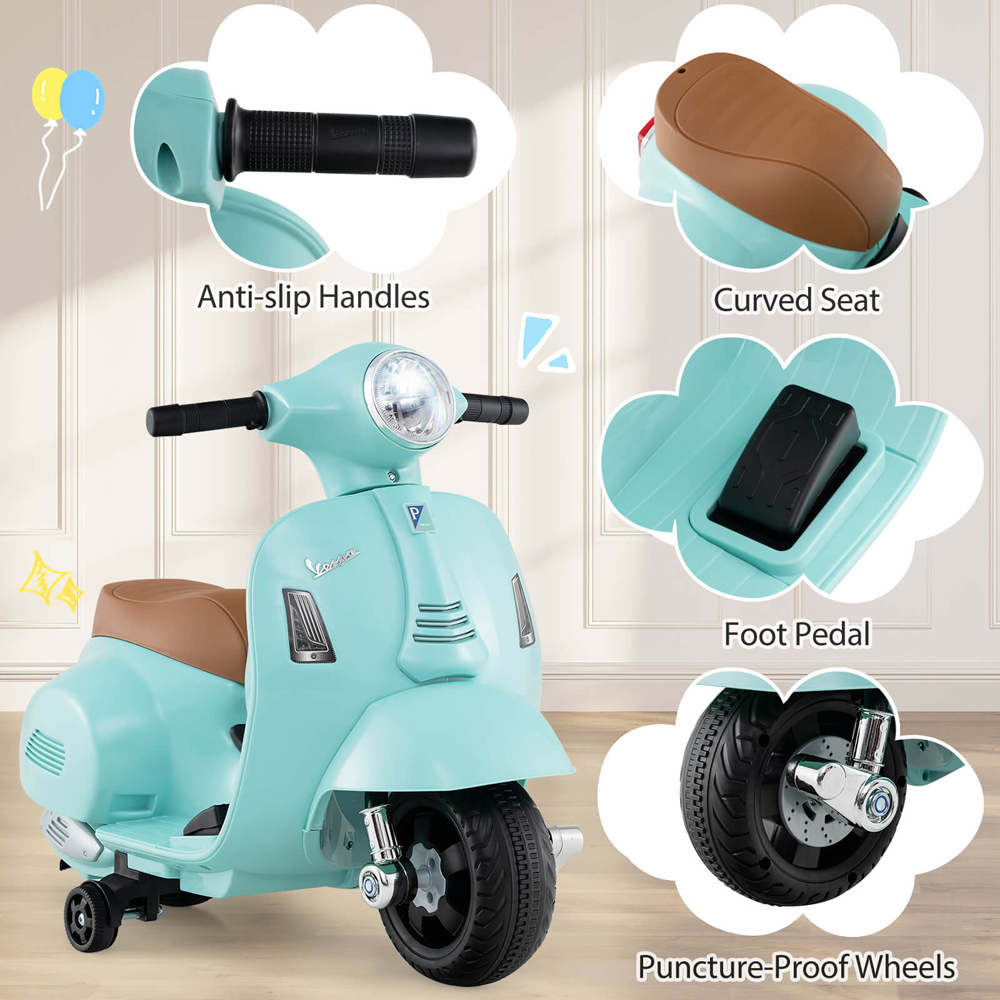 Costway Green Kids Ride On Motorcycle Image 6