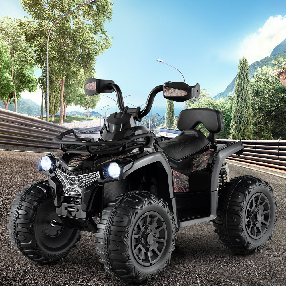 Costway Black Electric Powered Kids Ride On ATV 12V Image 2