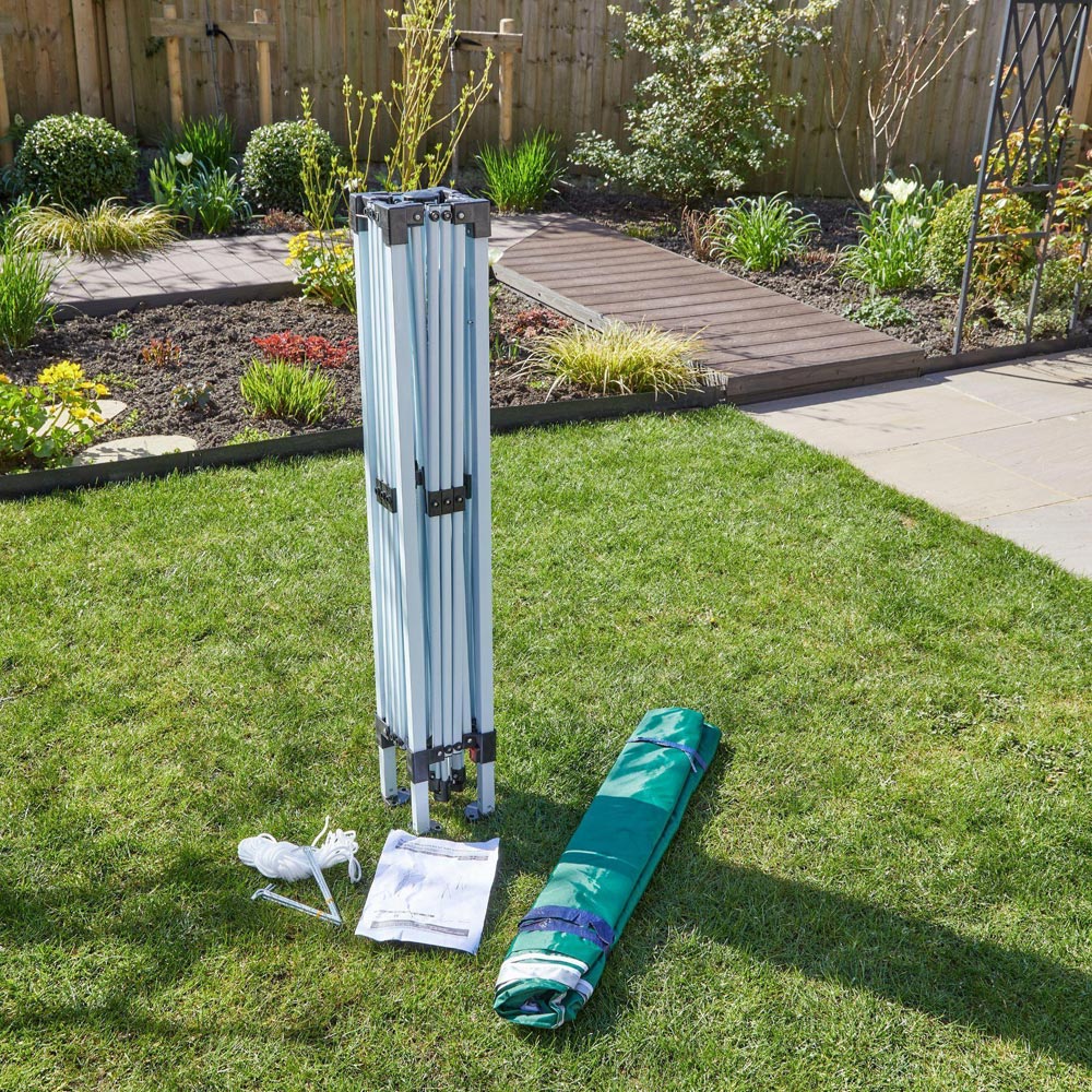 Home Source 2 x 2m Green Easy Up Garden Outdoor Gazebo with Bag Image 6