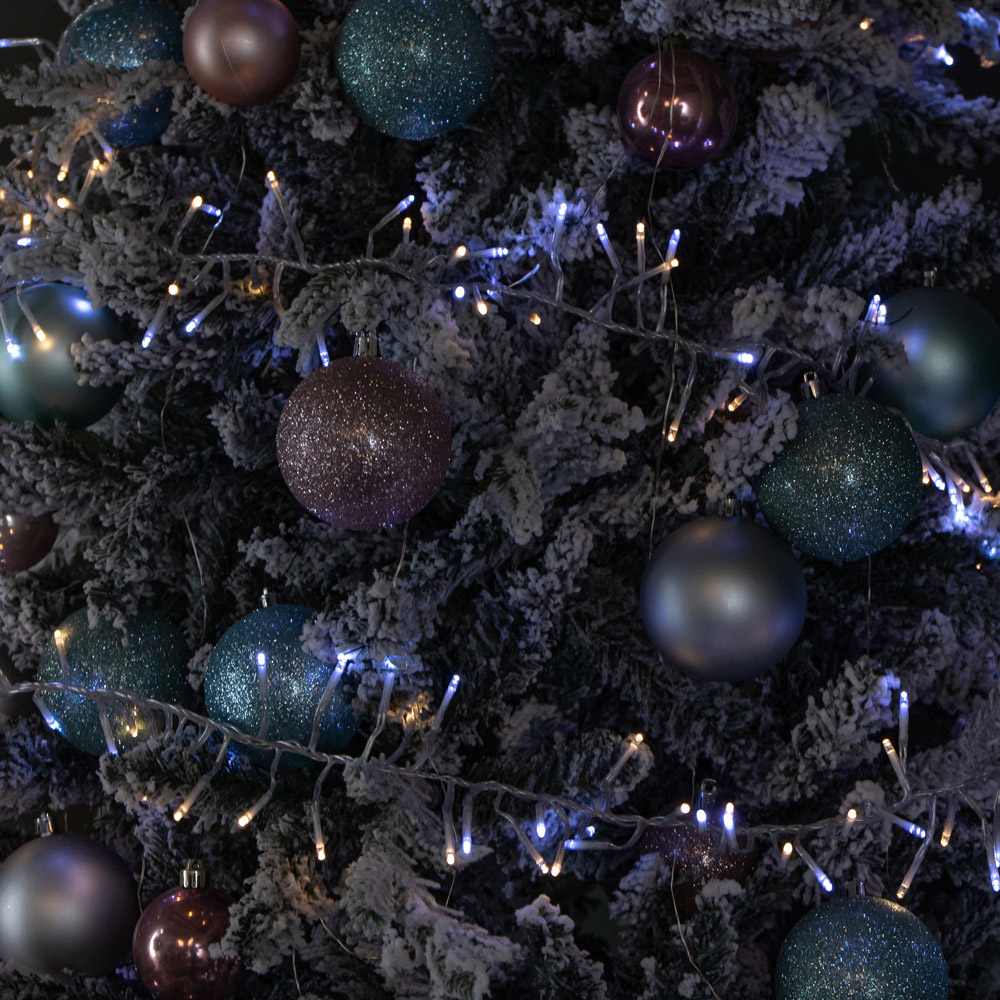 Samuel Alexander 720 White and Warm White LED Clear Cable Christmas Cluster Light 9.3m Image 7