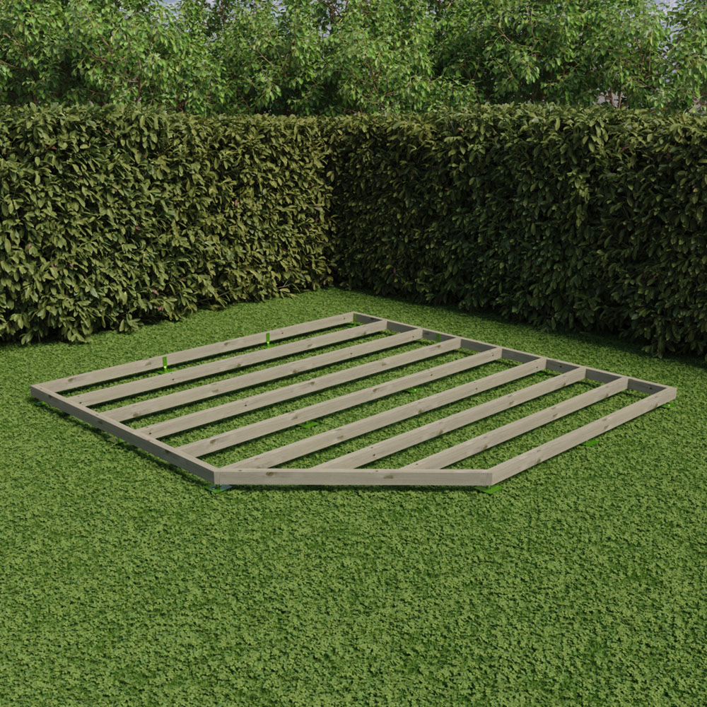 Shire GB 10 x 10ft Pressure Treated Corner Shed Base Kit Image 4