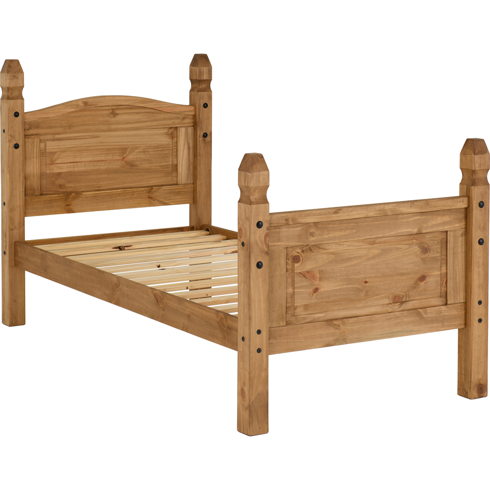 Seconique Corona Single Distressed Waxed Pine High End Bed Image 2