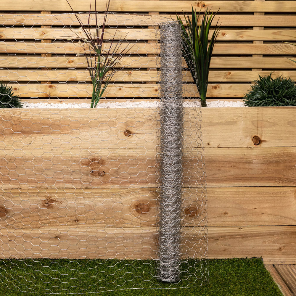 Samuel Alexander 5m Galvanised Chicken Wire Netting Image 2