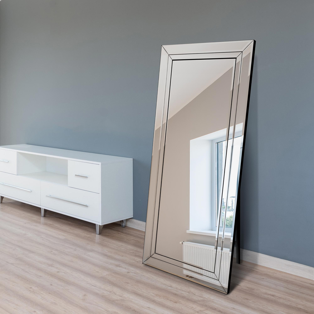 MirrorOutlet Double Bevel Venetian Cheval Free Standing Mirror 170 x 58cm Image 7
