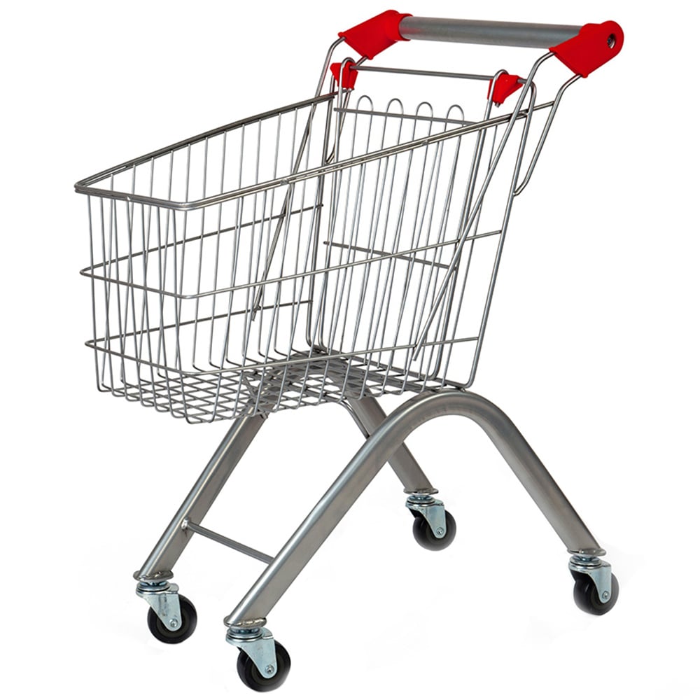 Bigjigs Toys Lifelike Supermarket Shopping Trolley Image 1