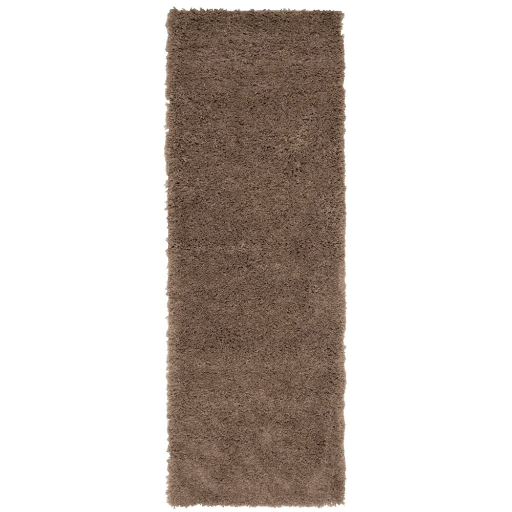 Homemaker Jazz Dark Natural Shaggy Runner 60 x 110cm Image 2