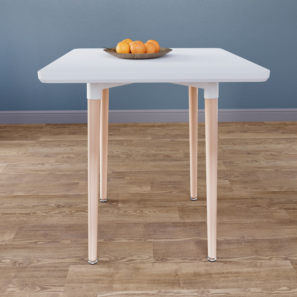 Vida Designs Batley 2 Seater Square Dining Table White | Wilko