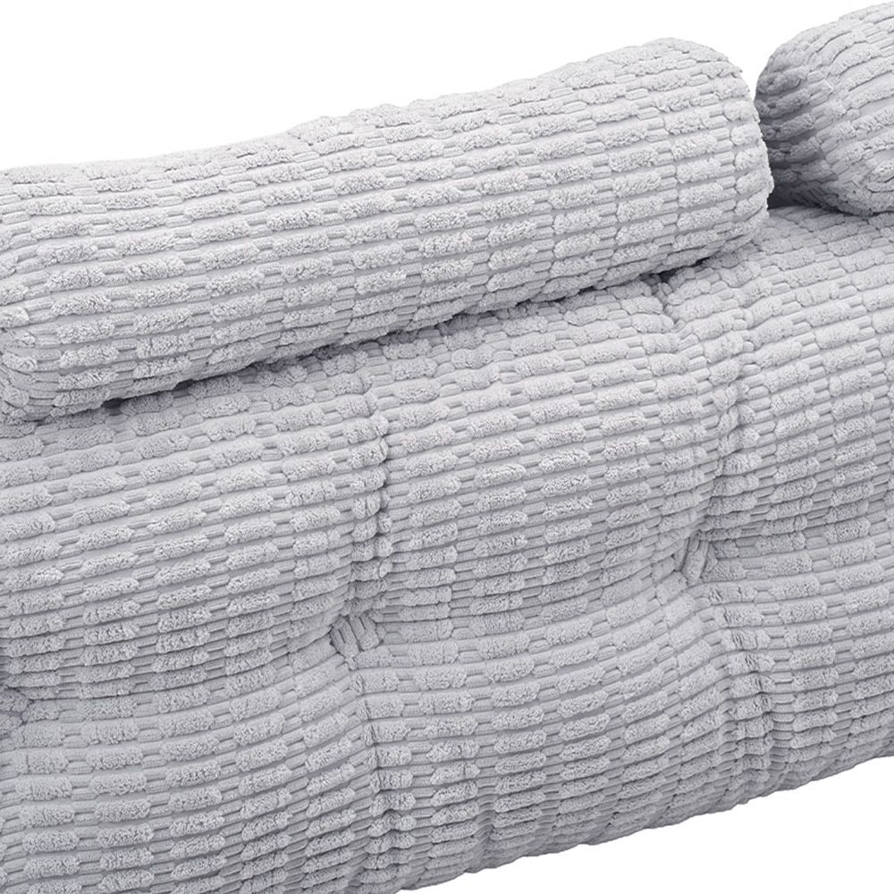 Living and Home Greyish Blue Wedge Headboard Pillow with 2 Backrest Support Cushion 67 x 180cm Image 3