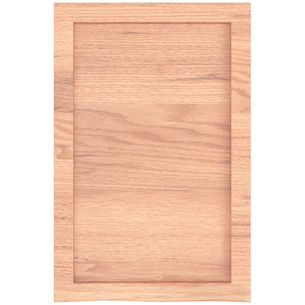 vidaXL 60 x 40cm Light Brown Oak Wood Wall Shelf Image 4