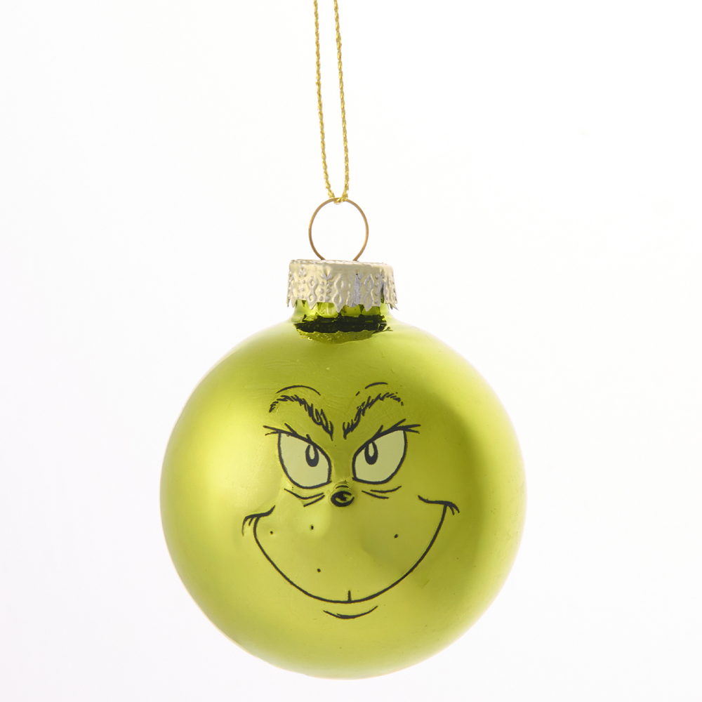 Pack of 4 Mini Grinch Baubles Image 3