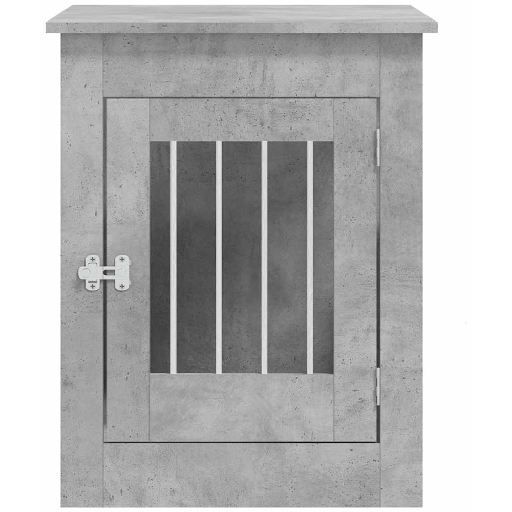 vidaXL Concrete Grey Engineered Wood Dog Crate Furniture 68 x 55 x 80cm Image 7