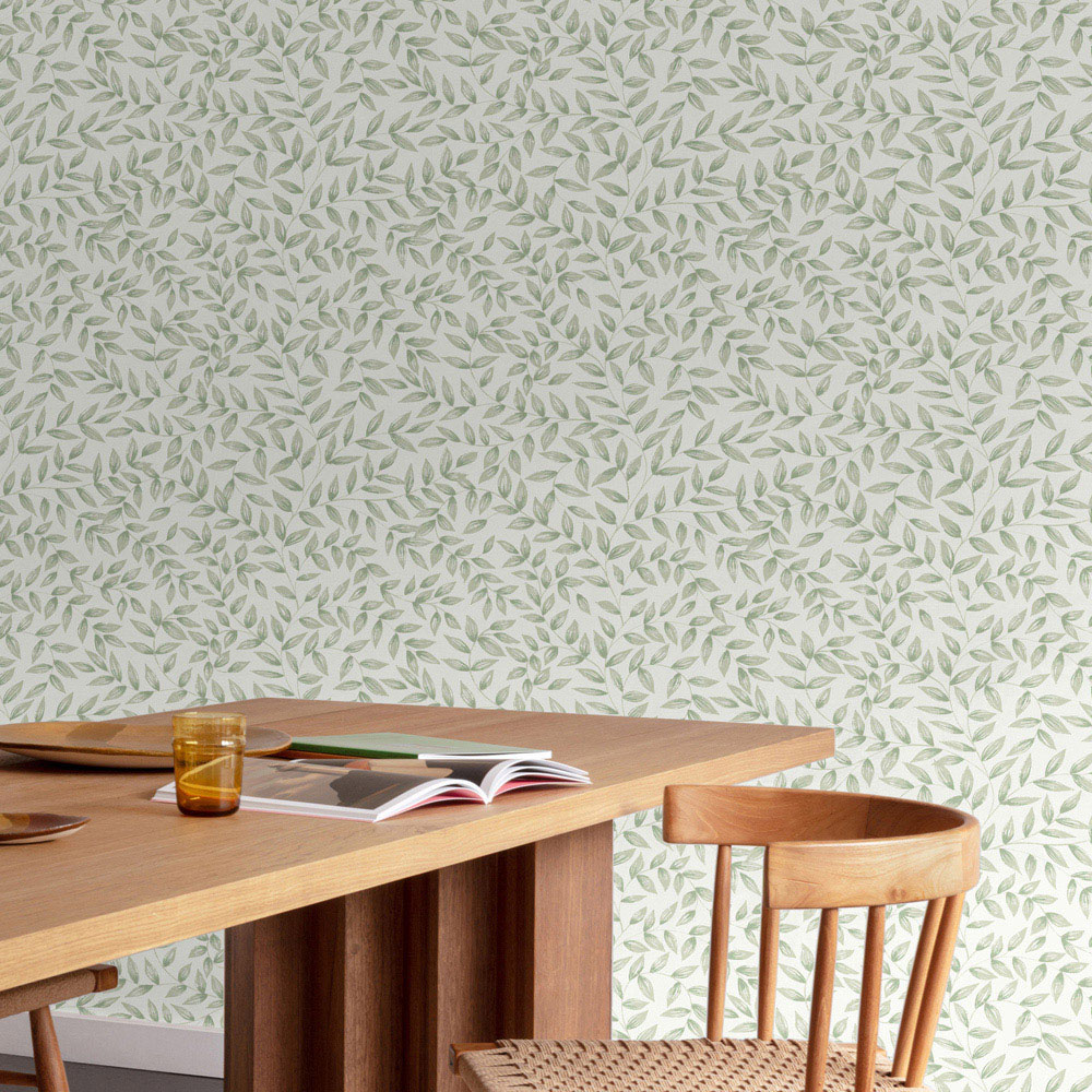 Grandeco Jessy Green Wallpaper Image 2