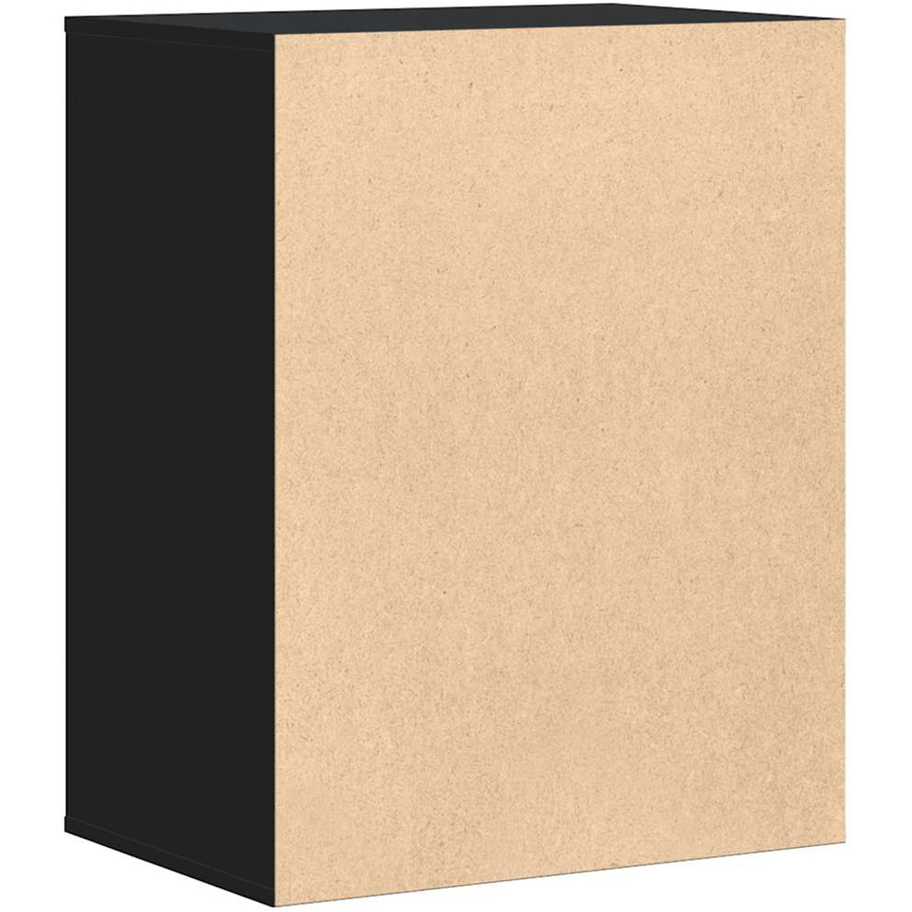 vidaXL 4 Drawer Black Wooden Chest of Drawers Image 6