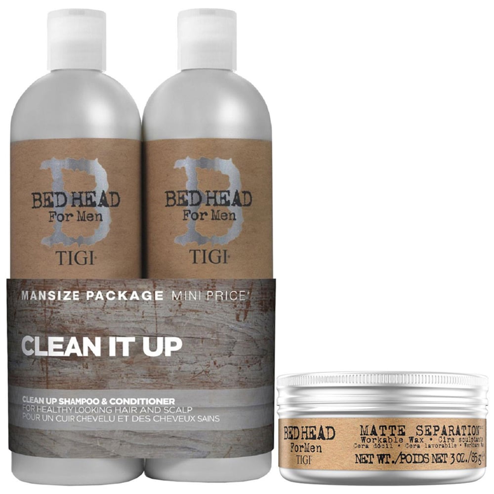 TIGI Bed Head Mens Shampoo and Conditioner Gift Set 750ml Image 1