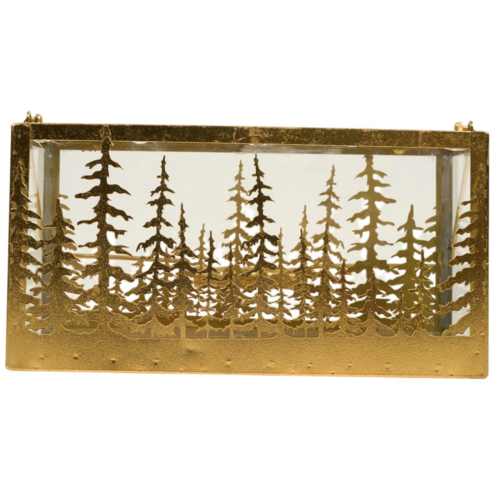 Christmas Tree Candle Holder Gold Image 1