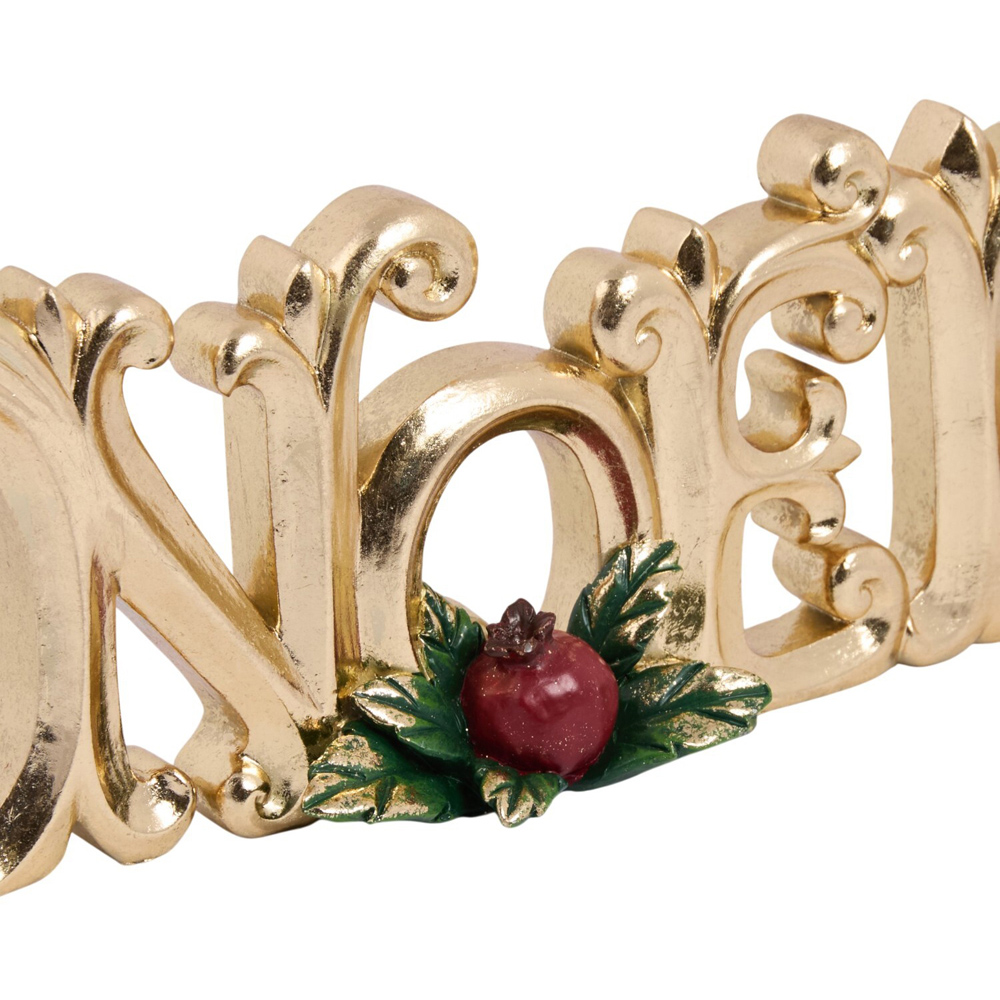 Traditional Gold Noel Sign Image 3