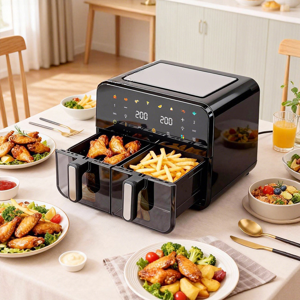 Spector FR1009-BK-UK Black Dual Zone Air Fryer 12L 2600W Image 2