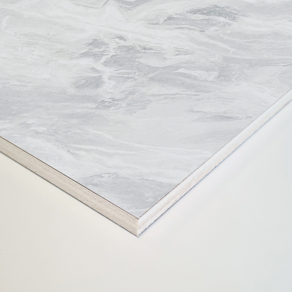 Wetwall Mermaid 2420 x 880mm Brera Marble Tongue and Groove Plywood Shower Wall Panel Image 3