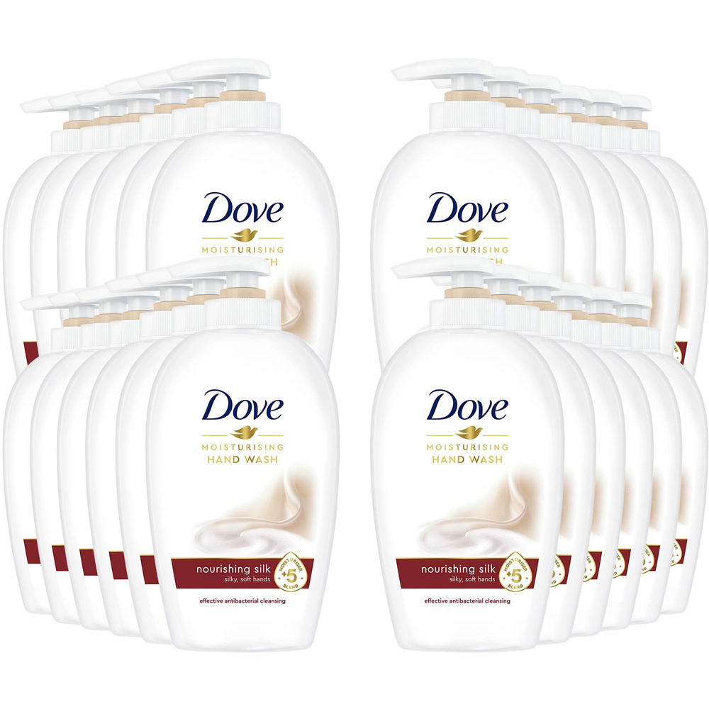 Dove Moisturising Nourishing Silk Hand Wash 250ml 24 Pack Image 1