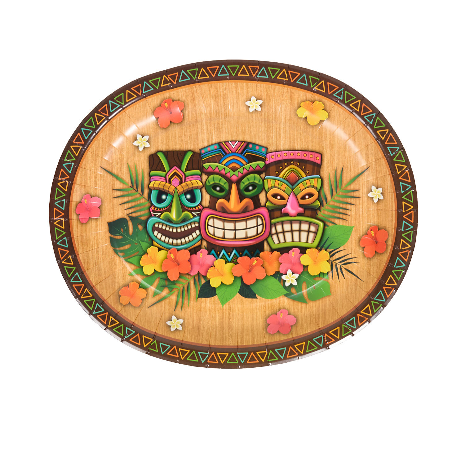 Pack of 4 Tiki Party Platters Image 2
