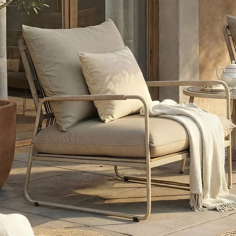 Artemis Home Sorella 2 Seater Beige Patio Conversation Set Image 2