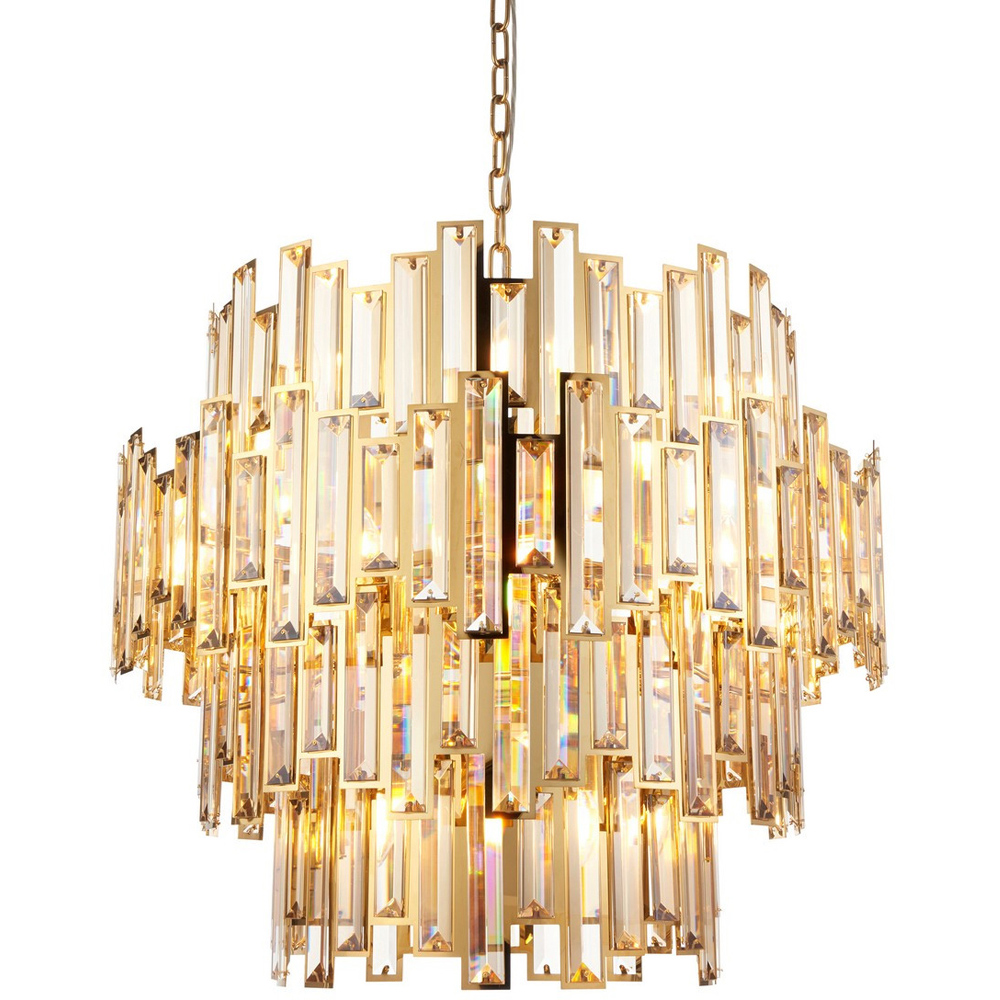 Merano Latina Gold Plate Champagne Pendant Ceiling Lamp Image 3