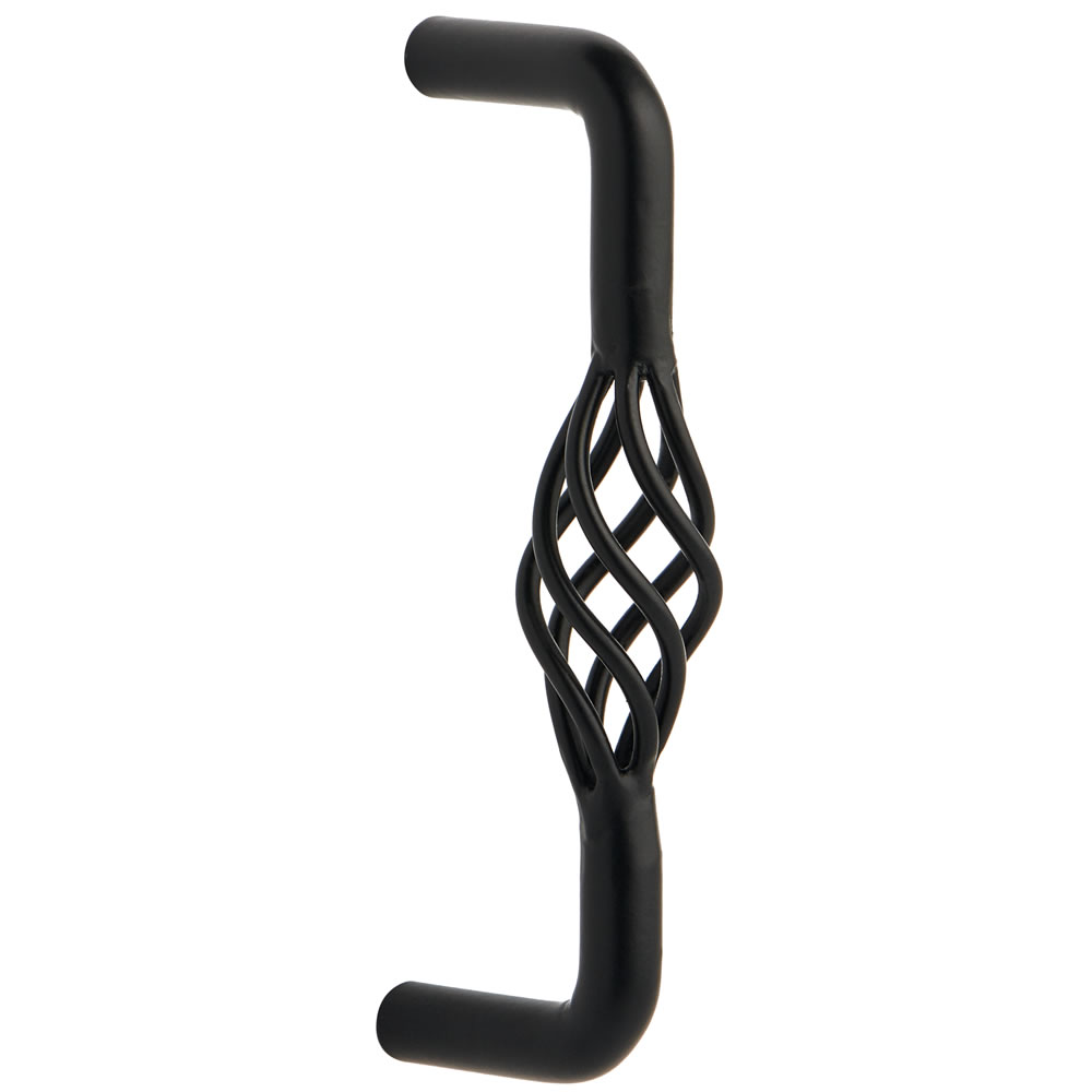 Wilko 2 pack 96mm Black Spiral Door Handles Wilko