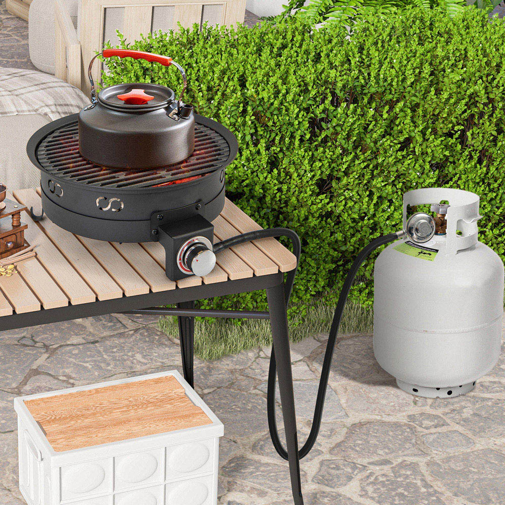 Costway 58000 BTU Propane Portable Camping Gas Fire Pit 44cm Image 4