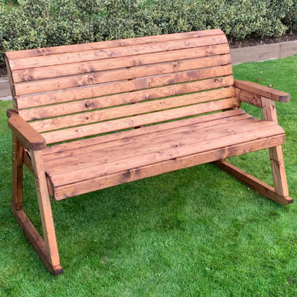 Charles Taylor 3 Seater Outdoor Rocker Bench Image 1
