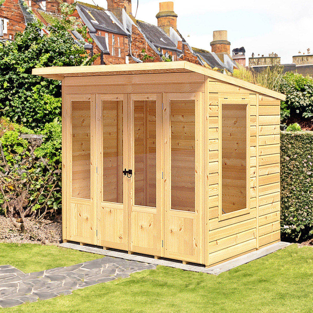 Shire Parham 7 x 5ft Shiplap Pent Garden Summerhouse Image 2