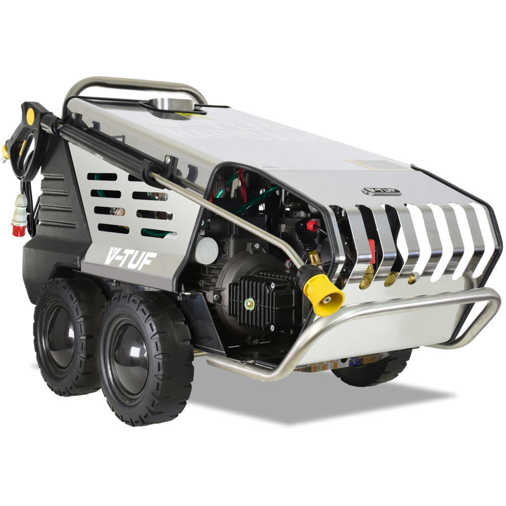 V-TUF RAPID VSCF Industrial Hot Water Mobile Pressure Washer 150Bar with Commercial Foam System Image 1