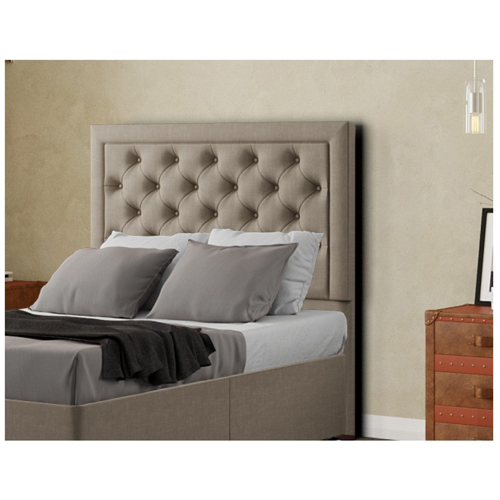 Eleganza Castle Double Mink Malham Weave Floor Standing Headboard Image 4