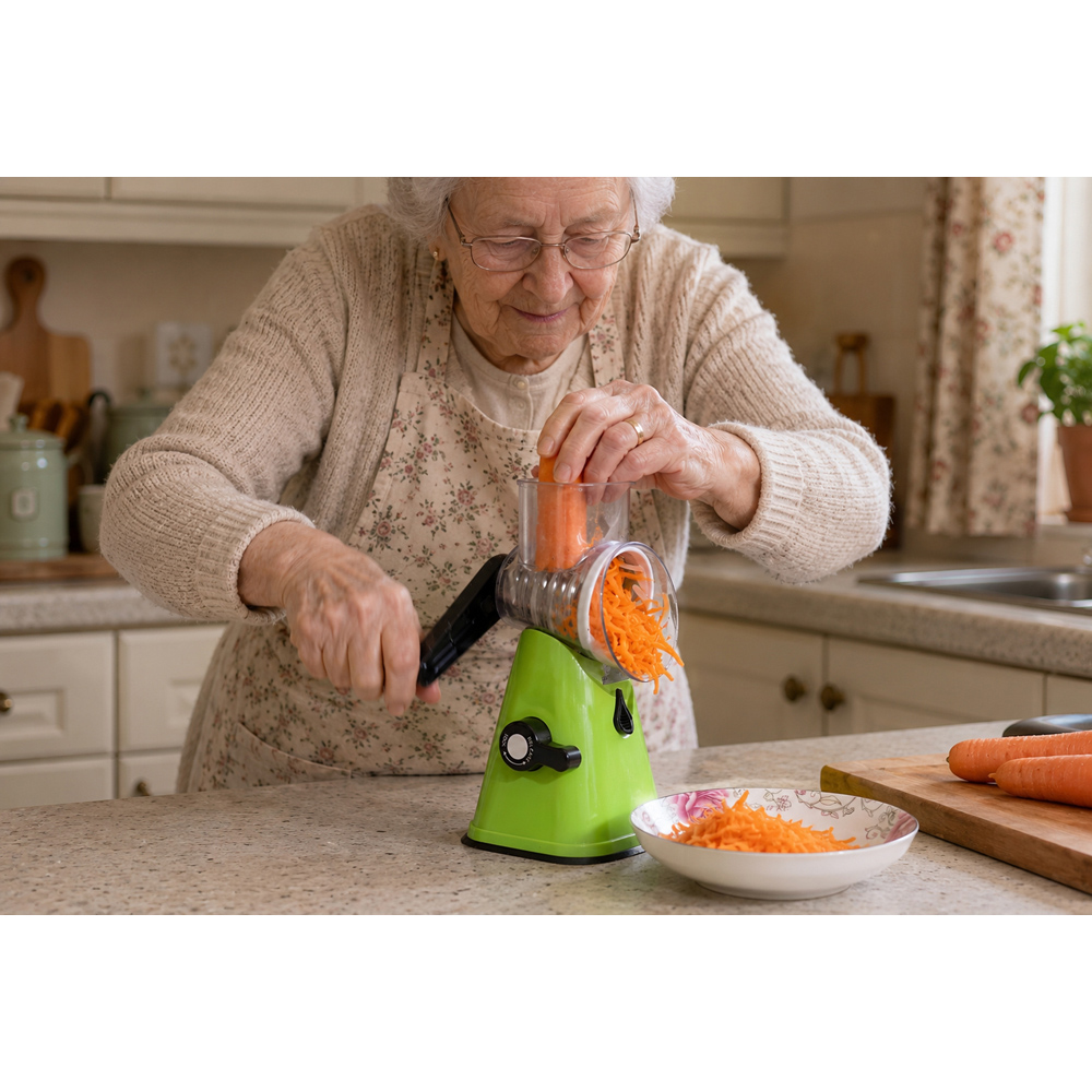 Avilo Table Top Hand Crank Cutter and Slicer | Wilko