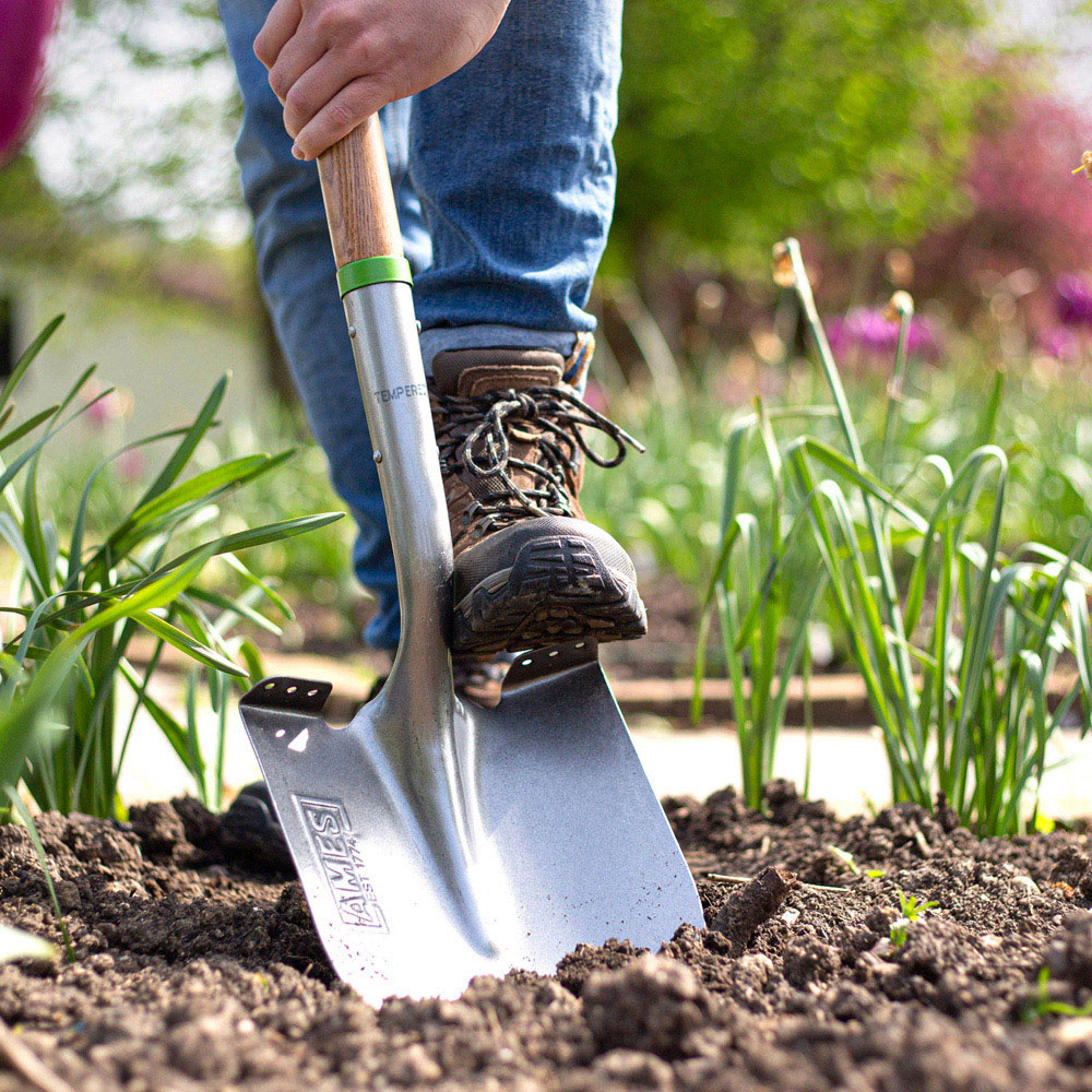 AMES Tools Carbon Steel Pointed Garden Shovel Image 4