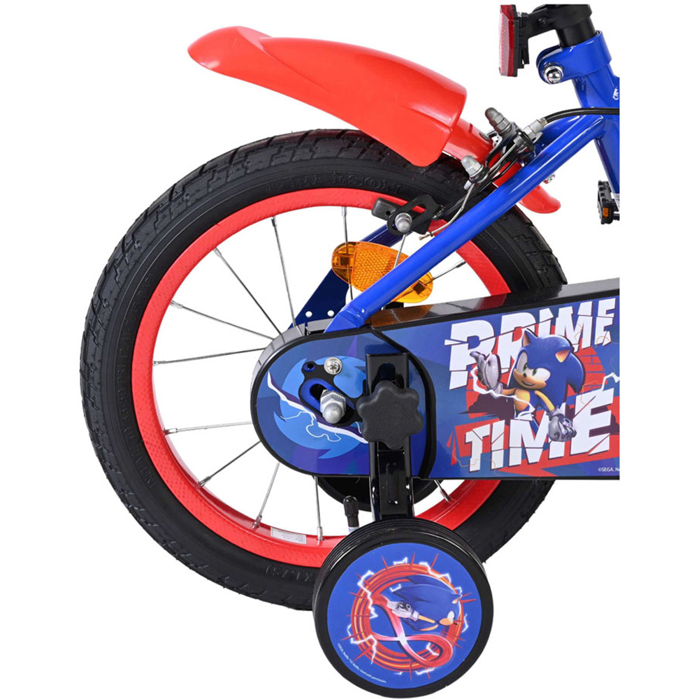 Volare SEGA Sonic Prime Kids 14 inch Multicolour Bike with Stabilisers Image 7