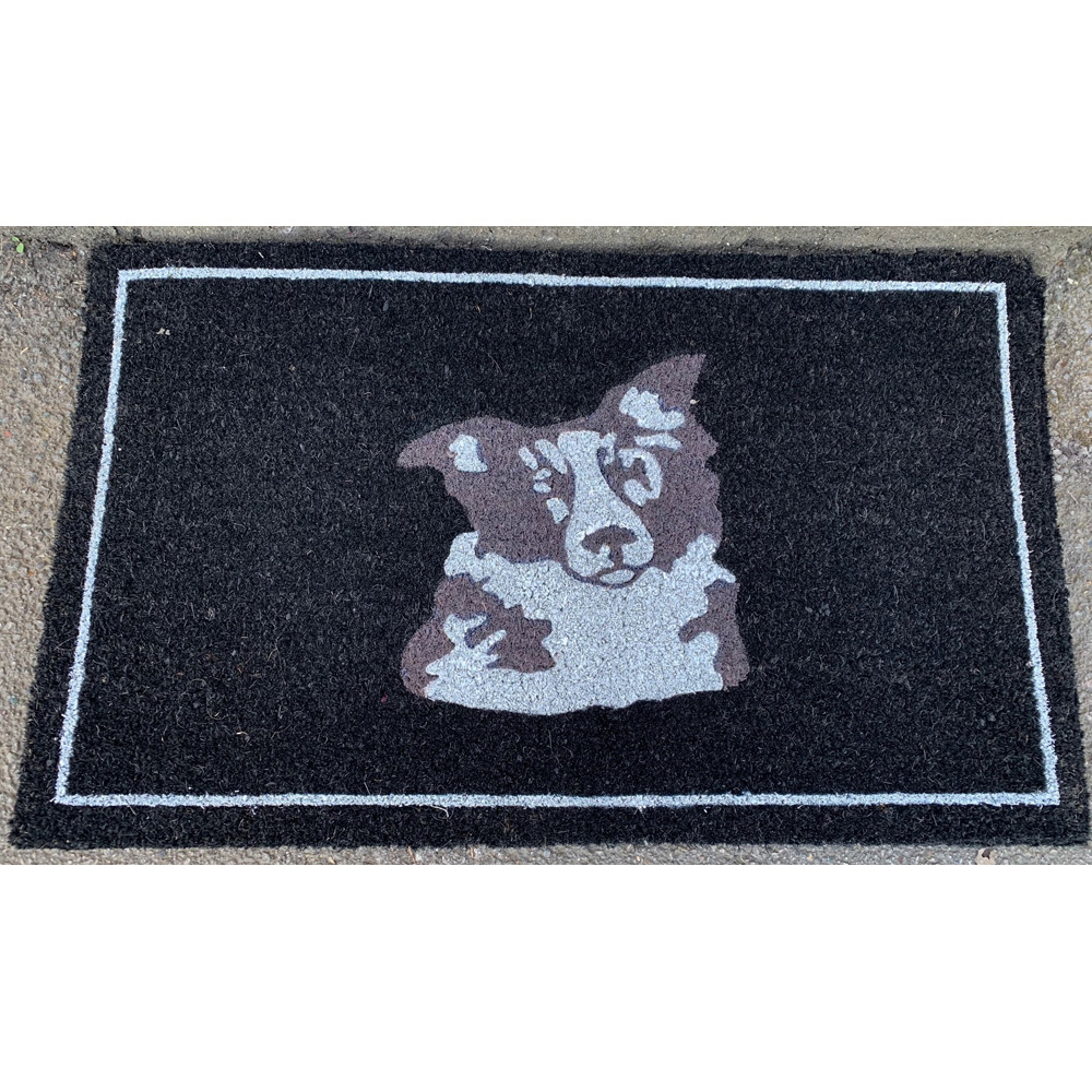 Arboria Garden Decor Sheepdog Post Box and Doormat Set Image 4